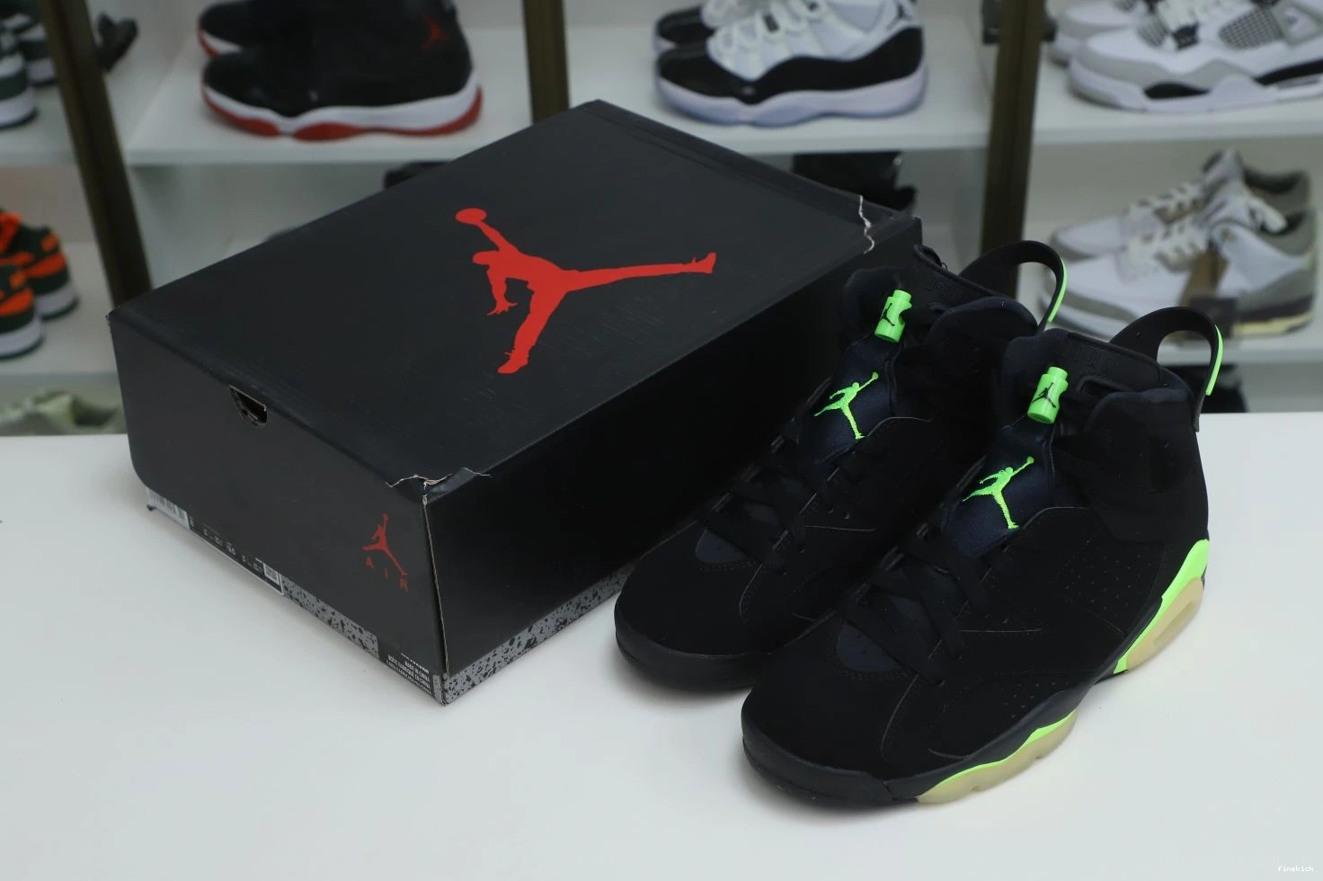 RETRO GREEN' AIR 'ELECTRIC JORDAN 6 0316